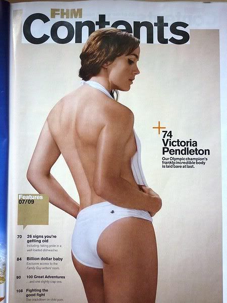 victoria pendleton fhm. Cycling Weekly: Victoria Pendleton is FHM cover girl!