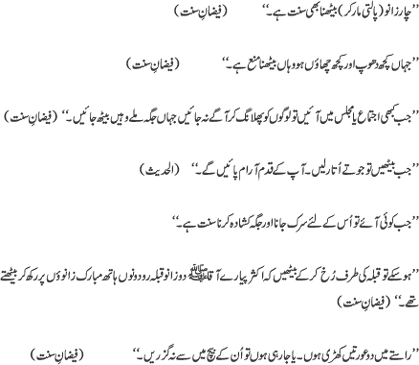 40 sunnatain 4 - 40 sunnatain aur adaab