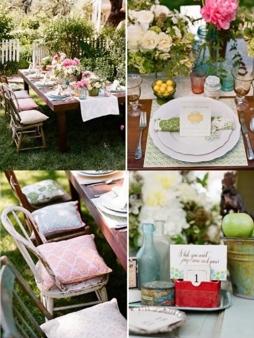What a cute vintage weddingfull of details Love the fact that there are 