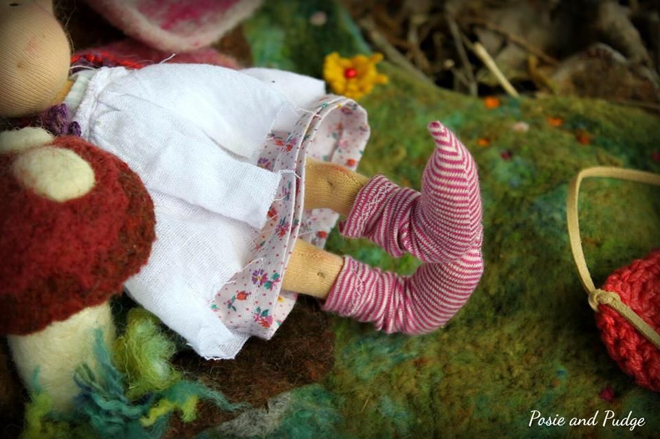 Button Blossom- a 7" Brownie by Posie and Pudge Button Blossom- a 7" Brownie by Posie and Pudge