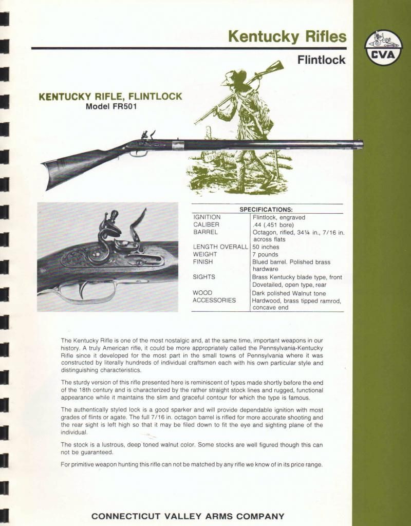 19721973 catalog The first from CVA Black Powder Archive