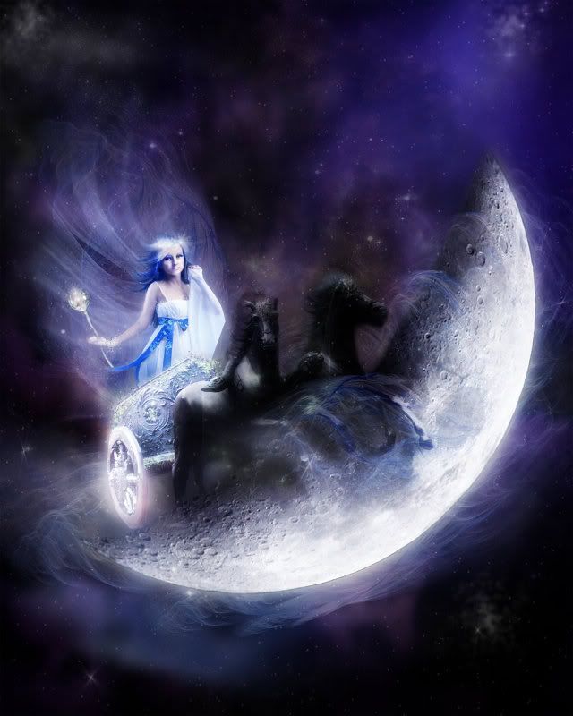 Space   The Moon by InertiaK