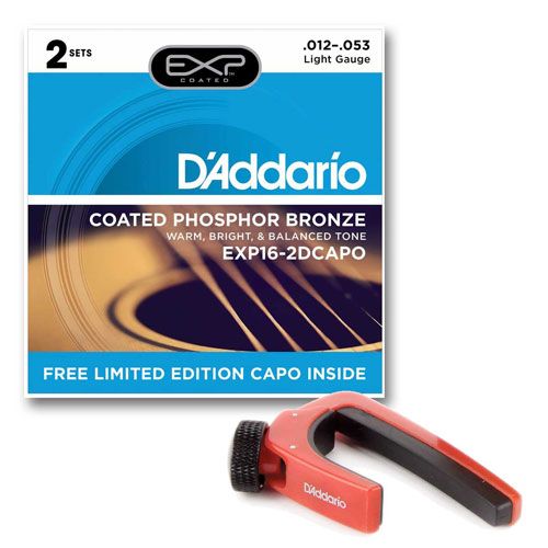 สายโปรโมชั่นพิเศษ D'Addario EXP16 2 ชุด 800.- บาท แถมคาโป้ NS Lite สีแดง มูลค่า 600.- ฟรี 1 อัน