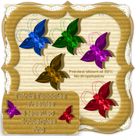 http://twinkstwaddles3.blogspot.com/2009/04/freebie-decorated-butterflies.html