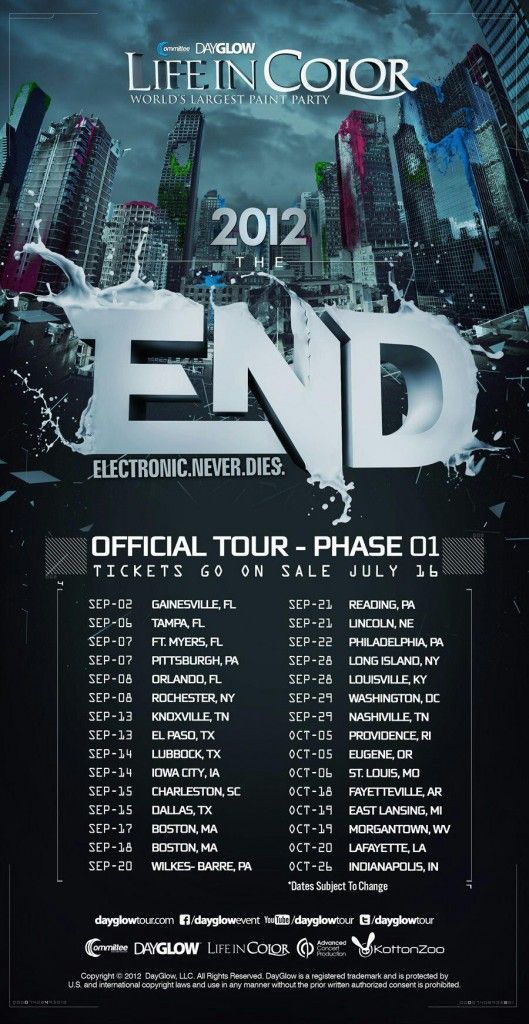 dayglow tour 2012 lineup