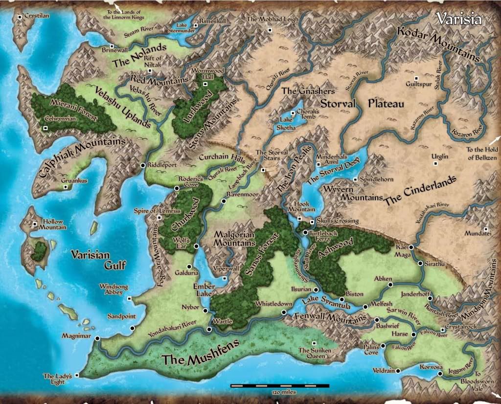 map of varisia