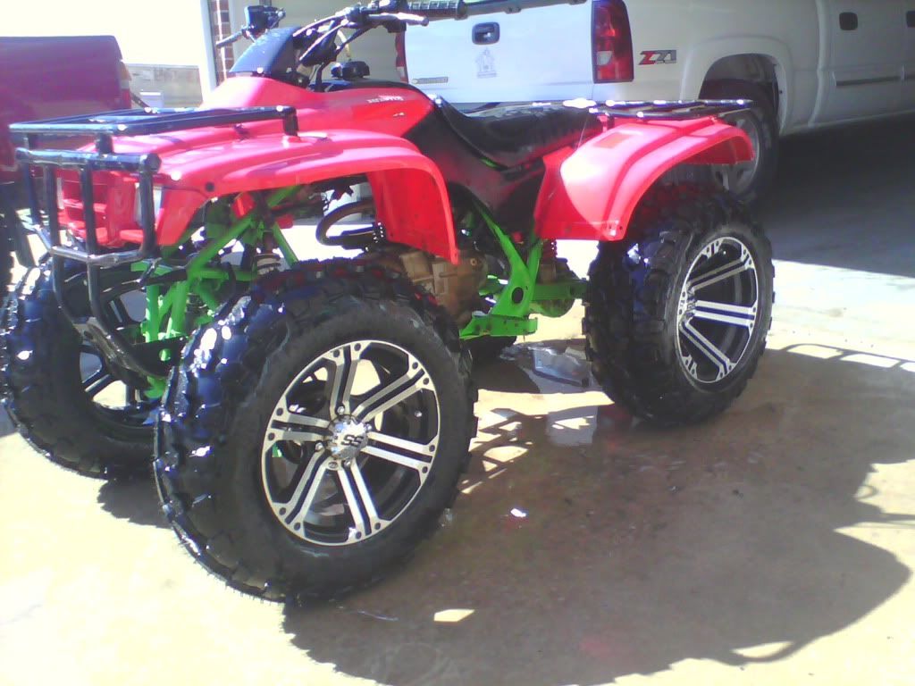 Honda recon chrome wheels #3