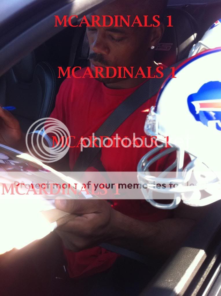 Bills Ryan Fitzpatrick Fred Jackson Signed Autographed Mini Helmet COA