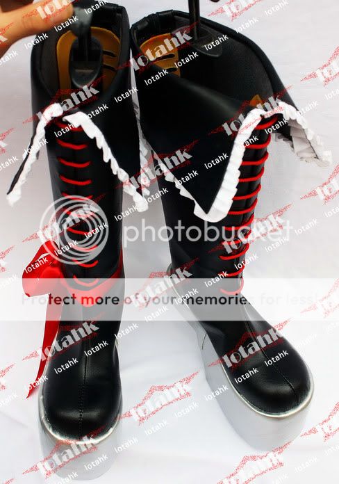 BlazBlue Rachel Alucard Cosplay Shoe BOOTS Custom Made  